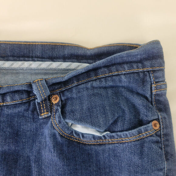 Jordache Jeans Womens 16 Blue Mid Rise Denim Bootcut Medium Wash W35 x L26 - Picture 13 of 16